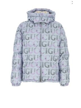 Gucci printed technical Poplin puffer jacket size 54/XXL made in Italy